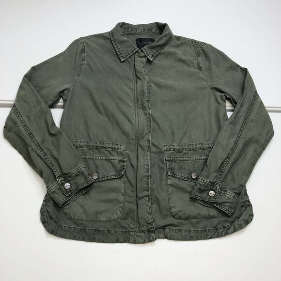 Sanctuary Jackets & Blazers - Sanctuary Liberty Military Jacket In Army Green Snap Front Field Utility Sz S